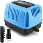 AquaMiracle Super Powerful Linear Air Pump AP-80 Pond Aerator, Septic Air Pump, Hydroponic Air Pump, Koi Pond Air Pump 1350GPH, for Pond, Waste Treatment, Fish Farm, Seafood Restaurant