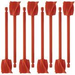 BBKON Resin Mixer Paddles, Epoxy Mixer Attachment for Powerful Mixing, Reusable Paint Mixer, Paint Stirrer Drill Attachment for Resin, Silicone Mixing (8, Red)