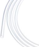 Rebower 2m(7ft) Silicone Tubing 2mm ID 3mm OD Clear Industrial Plastic Tubing Pure Silicone Hoses for Pump Siphoning Draining Irrigation Brewing, 0.08" x 1/8"