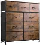 WLIVE 9-Drawer Dresser, Fabric Stor