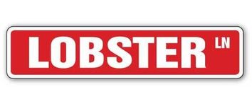 [SignJoker] LOBSTER Street Sign seafood restaurant signs décor Wall Plaque Decoration