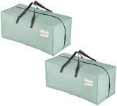 VENO 2 Pack Moving Bags w/Backpack Straps, Moving Boxes & Storage Bins Alternative, Packing Supplies, Camping Accessories Totes, Dorm Room Essentials Storage Bags (Light Green Matte, 2 Pack)