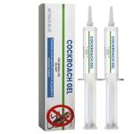 GNAUMORE Cockroach Killer，2PCS Cockroachh Trap，Roach Trap Master，Cockroaches Killer Gel Bait，Powerful Cockroach Repellent Insect Roach Killer，10g*2
