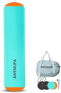 AWEMUFA 10ft x 24inch Inflatable Boat Bumper for Docking, Heavy Duty Inflatable Boat Fender Large Inflatable Dock Bumper Inflatable Fender for Pontoon Boat, Fishing Boat, Small Yacht(NO Pump)