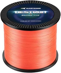 KastKing Destron Braided Fishing Line, Orange, 8LB, 600Yds