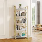 YITAHOME 5 Tiers Gold Bookshelf, Mo