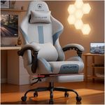 GTPLAYER Gaming Chair with Foot Res