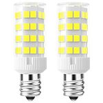 E12 LED Bulb 5W Equivalent to 40W C7 Replacement Bulbs Clear Type B Candelabra Base Bulbrite Daylight White 6000K Non-Dimmable (2-Pack)