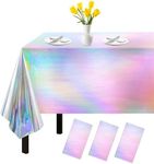 3 Pack Iridescent Tablecloth, 54" x