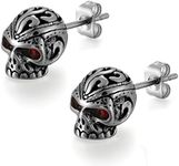 Flongo Men's Gothic Stainless Steel