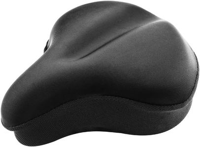 POEWVUF Universal Gel Bicycle Seat Cover, Comfortable Padded Cushion for Indoor Outdoor Cycling, Mountain Road Bikes, Peloton, Exercise (11inch*10inch)