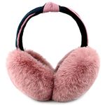 Unning Winter Ear Muffs Women Faux Fur Furry Earmuffs Fashion Cute Foldable Soft Ear Warmers Fluffy Ear Covers for Cold Weather