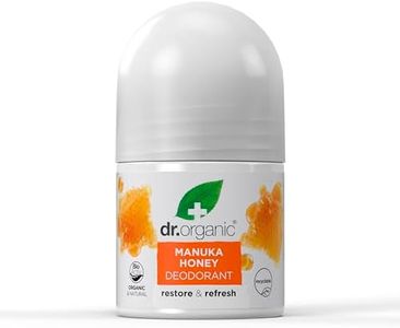 Dr Organic Manuka Honey Deodorant, Aluminium Free, Mens, Womens, Natural, Vegetarian, Cruelty-Free, Paraben & SLS-Free, Organic, 50ml, Packaging may vary