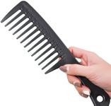 Wide Tooth Comb with Comfortable Ha