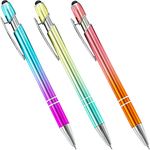 aigHOMnE 3 Pieces Pin Pen Weeding Pen Tool for Vinyl, Precision Weeding Pen Tools Quick Air Release Tool Pinpen Vinyl Pen Weeder Touch Screen Pen (Gradient Color, 3)