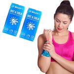 Boldfit Reusable Hot and Cold Ice Pack for Pain Relief for Injuries Ice Pack Gel for Pain Relief Cold Ice Gel Pack for Shoulders, Knee, Back, Neck Hot Compression Gel Pack for Pain Relief -Pack of 2