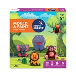 Fevicreate DIY Mould and Paint Jungle Animals Craft kit | Kids DIY Craft 5 Years | DIY Craft and Paint kit