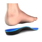 PCSSOLE High Arch Support Orthotic Insoles for Flat Feet, Plantar Fasciitis, Overpronation, Supination, Semi-Custom Shoe Insert for Men and Women, Blue, Men(9.5-10)29cm