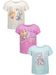 Nickelodeon Paw Patrol Skye Everest Toddler Girls 3 Pack Graphic T-Shirts White/Purple 2T