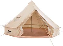 TOMOUNT Bell Tent 4m Cotton Teepee 