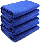 3 Pack Moving Blankets 40x72in Heavy Duty Padded Packing Blankets for Moving Shipping Protecting Furniture Professional Quilted Furniture Blankets for Moving Supplies