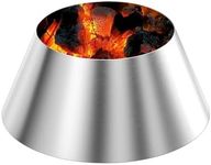 QuliMetal BBQ Whirlpool for Weber Kettle 22 26.75 Inches WSM, Big Green Egg, Kamado Joe, Weber Smokey Mountain Charcoal Briquet Holders, Stainless Steel BBQ Kettle Barbecue Charcoal Grill Accessories