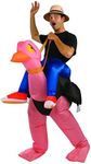 Rubies 889737STD Inflatable Ostrich Costume Suit Adult Sized, Pink, Default