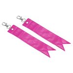 PATIKIL Safety Reflector, 2 Pack Tag Pendant PVC Reflective Gear Keychain for Backpack Bag Jacket, Pink