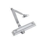 Ozone Rack and Pinion Overhead Door Closer with Adjustable Closing Force EN 1-3 | Weight Capacity: Up to 60 kg | Silver Finish (Economy 60)