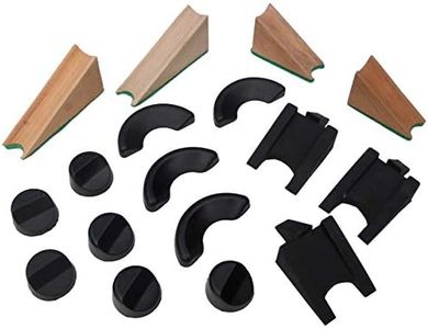 Acclaim Umpire Solid Rubber Bowling Measuring Wedges 6 Round 2.8 cm 4 Semi Circle 6cm Plus 2 x 2 Piece Hardwood Wedges & 3 Multi Angle Rubber