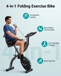 MERACH Foldable Exercise Bike – Compact Indoor Cycling Machine