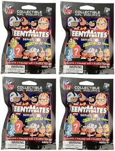 Party Animal Teenymates Series (2) Running Backs 2013 NFL Figures Blind Bags Gift Set Party Bundle - 4 Pack - 8 Figures Total, Small