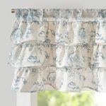 jinchan Ruffled Floral Valance Line