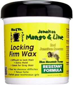 Jamaican Mango & Lime, Locking Firm Hair Wax Extra Hold With Real Beeswax & Honey, 16 Oz