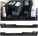 ECOTRIC Rocker Panel Guard Compatible with 2009-2014 Ford F150 Extended Cab Truck Rust Repair Pair Black