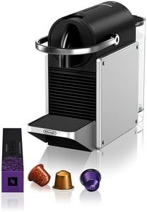 De'Longhi Nespresso De'Longhi Pixie EN127.S, Machine à Café Avec Système Capsules Nespresso, Mode ECO, Espresso et Café Lungo, Design Compact, Pression 19 Bar, 1260W, Silver