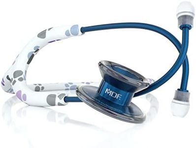 MDF Instruments Paws MD One Epoch Stethoscope, Lightweight Titanium, Adult, Dual Head, Free-Parts-for-Life, Paws Tube, Titanium Blue, Capridium Chestpiece-Headset, MDF777TPWCD