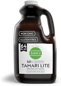 San-J Tamari Lite Soy Sauce, 50% Less Sodium 100% Soy, Bulk Pantry, 64 oz