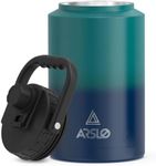 Arslo Gallon Water Jug With Handle, One Gallon Water Bottle Insulated,Stainless Steel Thermos,Large Vacuum Insulated Water Bottle（Blue Gradient）