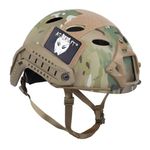 ATAIRSOFT PJ Type Adjustable Tactical Fast Helmet w/Side Rails and NVG Mount MC (M)