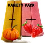 Himalayan Yak Cheese Dog Chew - Himalayan Dog Chew - (Strawberry/Pumpkin 2 Large of Each Flavor) - Cheese Bones for Dogs - Long Lasting Dog Treats for Aggressive Chewers - Dog Chew - Natural