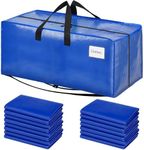 BAGAIL Heavy Duty Moving Bags with Strong Handle, Extra Large Moving Boxes, Storage Tote for Clothes, College Moving Supplies(Blue, Backpack, 16 Pack)