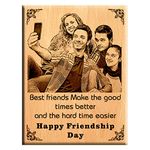 Amazing gifts Unique Friendship Day Gift - Personalize Engraved Wooden Plaque 9x7