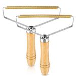 Portable Lint Remover, Pet Hair Remover, Clothes Fuzz Shaver - Reusable Remover Brush Tool for Clothes, Carpet, Couch, Blanket, Rugs, Car Seats and More - 2 Piece Pack (2)