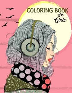 Coloring Book For Girls Ages 8-12 and Adults: Activity book with 50 unique motives to promote creative development, relaxation and concentration. A perfect gift for girls, teenagers and adults