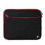 VanGoddy Black Red Protective Neoprene Sleeve Suitable for Lenovo IdeaPad Miix / Yoga Series / S21e / 11"-12inch Laptops