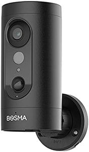 Bosma EX Spotlight HD WiFi Indoor/Outdoor Security Camera, Color Night Vision, Person Detection, Activity Zones, 2-Way Audio, Anti-Theft Alert, Advanced AI Features, Free Cloud Storage