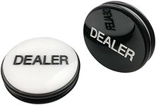 Yuanhe Casino Craps Dealer Button - 3Inch Double Sided Puck Buttons, Great for Poker, Texas Hold 'em & Card Games