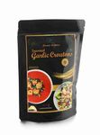 Seasoned Garlic Croutons, 250gm by SRF (India's Largest Manufacturer of Breaded Coatings) | Perfect for Soups & Salad Dressing