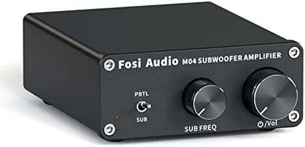 Fosi Audio M04 Subwoofer Amplifier for Home Theater Mono Channel Digital Class D Integrated Power Amp for Passive Speakers Subwoofer